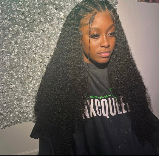 Italian curly Full Frontal Wig